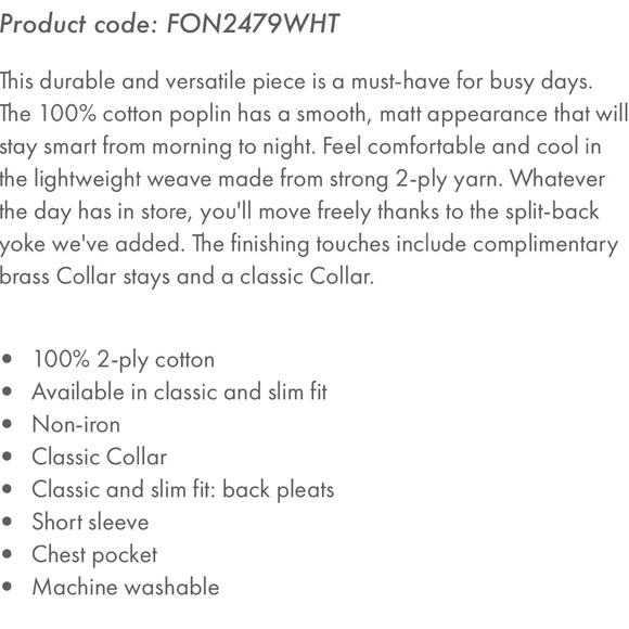 2for$30Charles Tyrwhitt White Men's Shirt - Picture 3 of 5